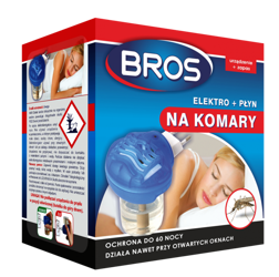 ELEKTROFUMIGATOR + Płyn na komary 60 nocy Bros