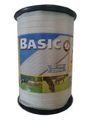 Taśma BASIC 200m 40mm biała