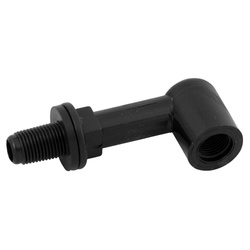 Przedłużka kątowa 90st z uszczelką CZARNA