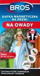 SIATKA na drzwi magnetyczna 100x220 biała Bros